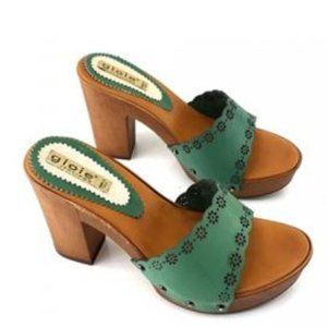 Italian Green Clogs
